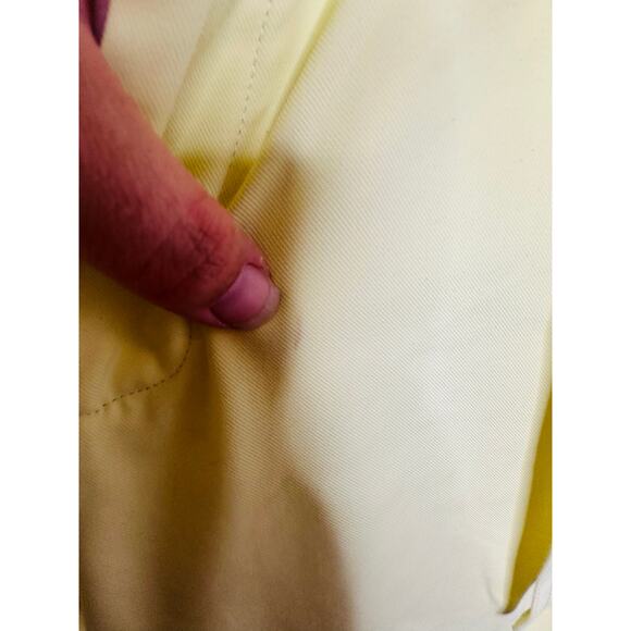 SIMON MILLER Butter Yellow Paper-Bag Waist Casual Galen Fitted Pants Size Large - Picture 7 of 16